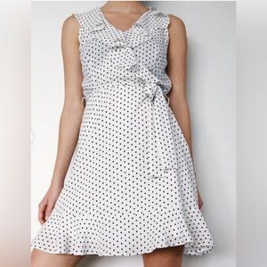 Lucy Paris White & Black Polka dot dress